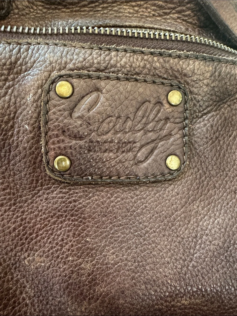 Leather Crossbody Messenger Bag - Brown SCULLY